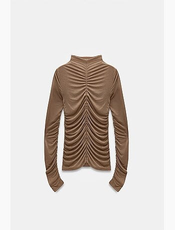 Maglietta jersey maniche lunghe aderente dilvin