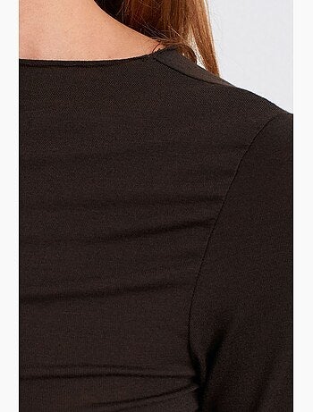 Maglietta jersey maniche lunghe aderente dilvin