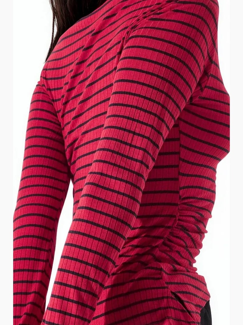 Maglietta manica lunga cotone elastan busem Rosso - Kiabi