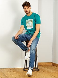 Taglie forti Uomo - Maglietta messaggio 'eco-design' - Kiabi