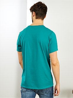 Taglie forti Uomo - Maglietta messaggio 'eco-design' - Kiabi