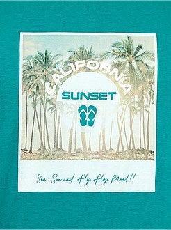 Taglie forti Uomo - Maglietta messaggio 'eco-design' - Kiabi