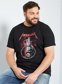 Taglie forti Uomo - Maglietta 'Metallica' - Kiabi