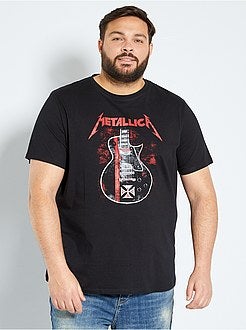 Taglie forti Uomo - Maglietta 'Metallica' - Kiabi