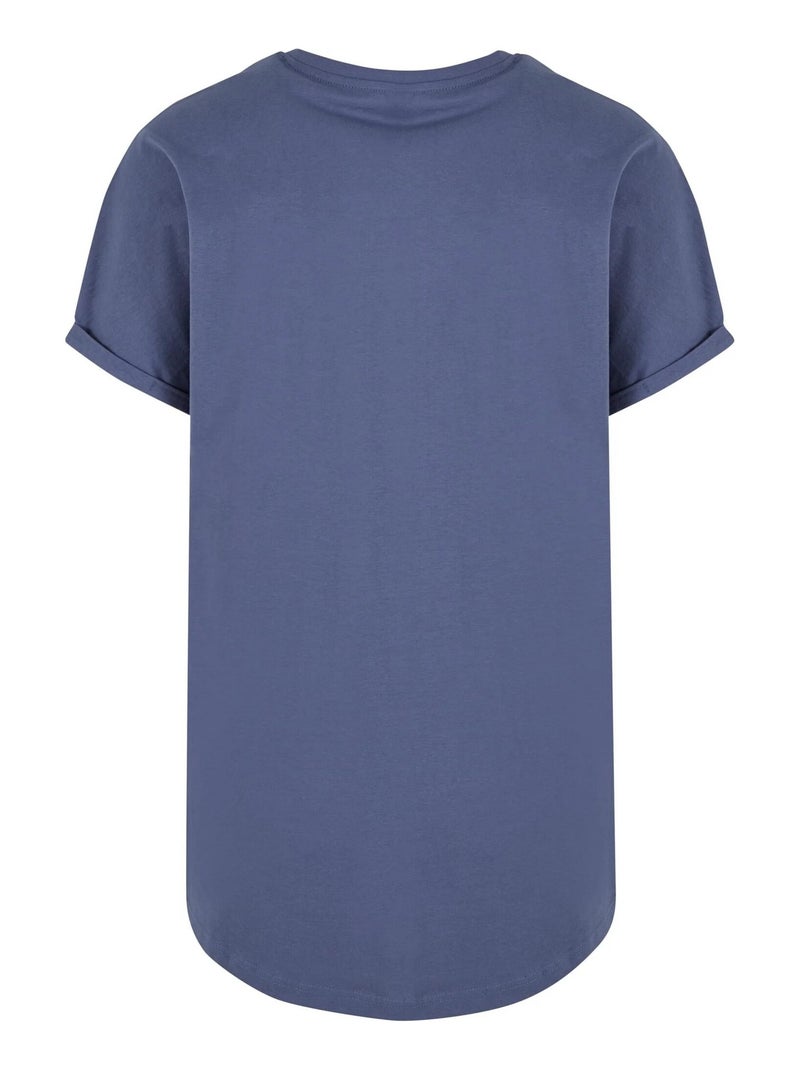 Maglietta modellato lungo risvolto uomo - urban classics Blu - Kiabi