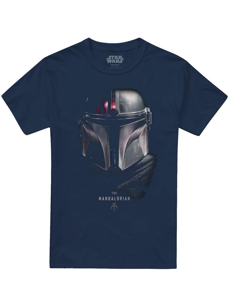 Maglietta ombra adulto unisex - star wars the mandalorian Blu marino - Kiabi