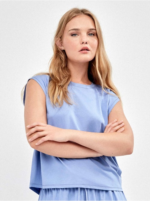Maglietta oversize con manica sisa - Kiabi Maglietta oversize con manica sisa - Kiabi