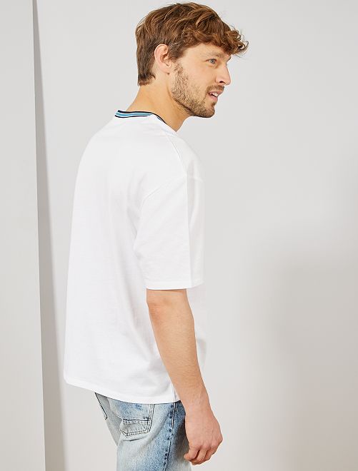 Maglietta Oversize Uomo Stile Football - Top Jersey In Poliestere