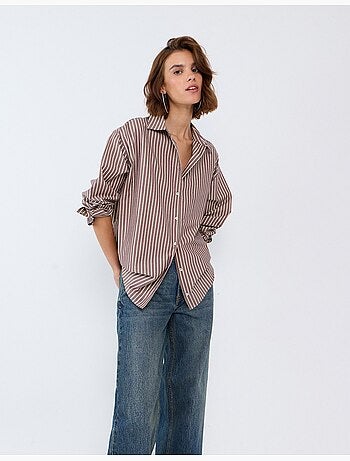 Maglietta oversize in popelina, mo fashion