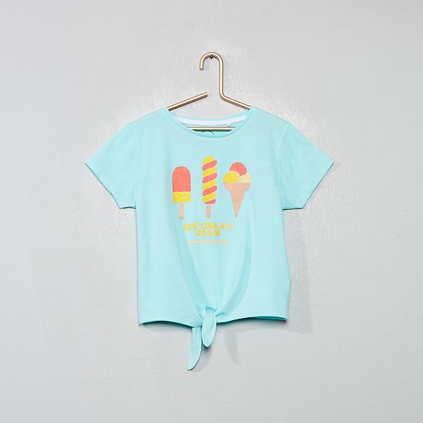 maglietta blu bambina