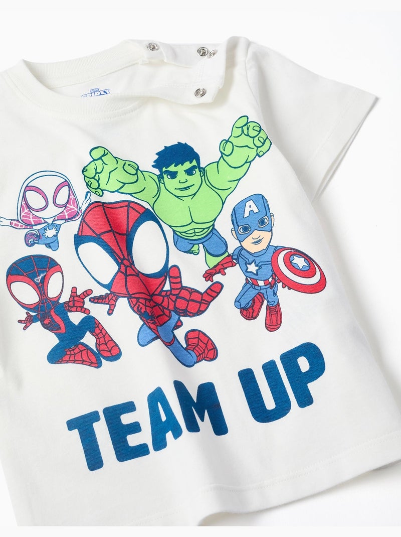 Maglietta + pantaloncini con stampa Spidey & Friends Blu scuro - Kiabi