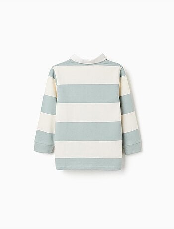 Maglietta polo a manica lunga con righe