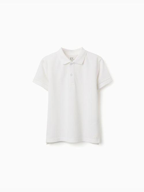 Maglietta polo in piqué di cotone a manica corta - Kiabi