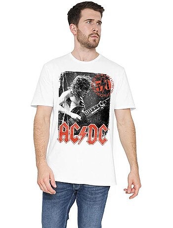 Maglietta poster per francobolli uomo - acdc