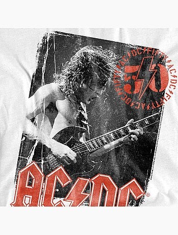 Maglietta poster per francobolli uomo - acdc