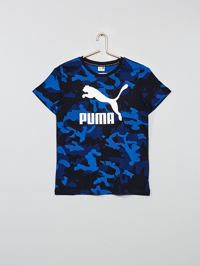 Maglietta puro cotone 'Puma' NERO - Kiabi