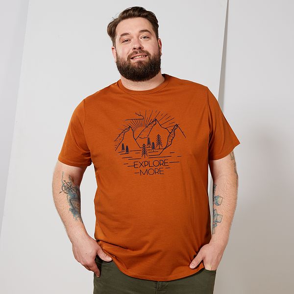 maglietta arancione uomo