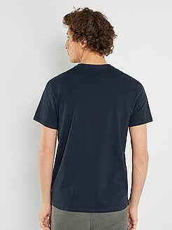 Maglietta regular cotone collo a V - Kiabi