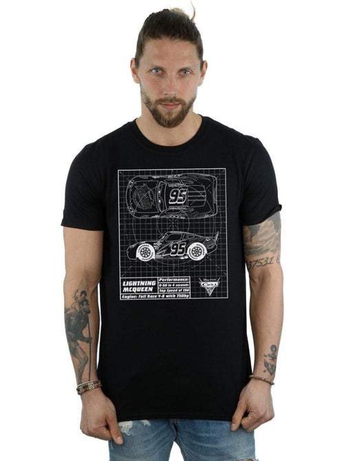Maglietta saetta mcqueen planimetria uomo - cars - Kiabi