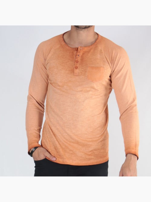 Maglietta sbiadita a maniche lunghe - Kiabi