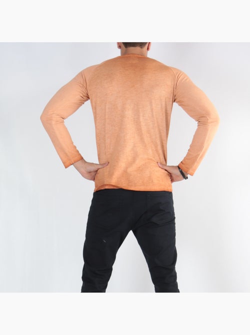 Maglietta sbiadita a maniche lunghe - Kiabi