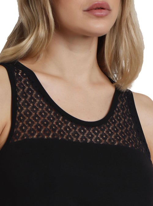 Maglietta senza maniche in pizzo da donna ADMAS - Kiabi Maglietta senza maniche in pizzo da donna ADMAS - Kiabi