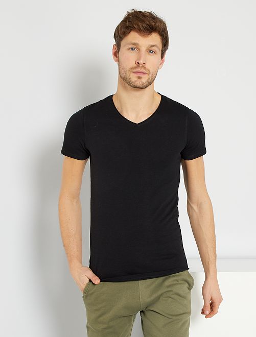 Maglietta uomo slim fit manica corta - RDV Abbigliamento