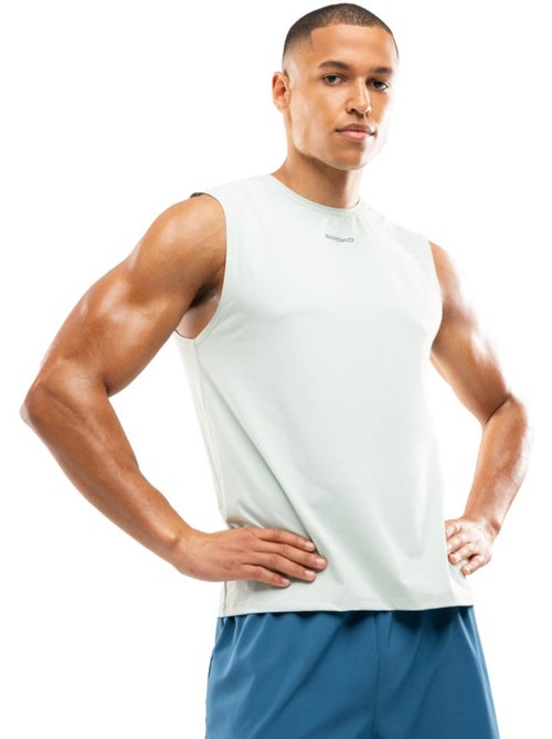 Maglietta smanicata da corsa da uomo fitness uomo paine mint - Kiabi