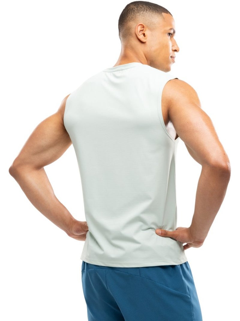 Maglietta smanicata da corsa da uomo fitness uomo paine mint Verde - Kiabi