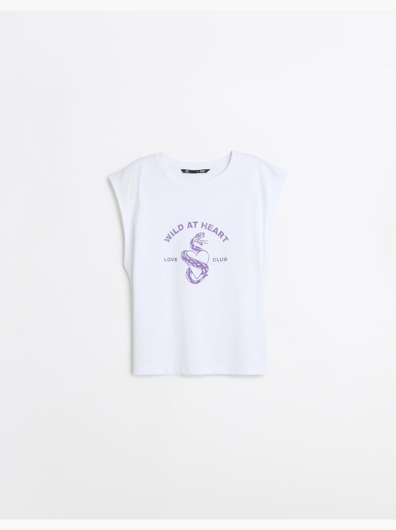 Maglietta stampata, MO Fashion Bianco - Kiabi