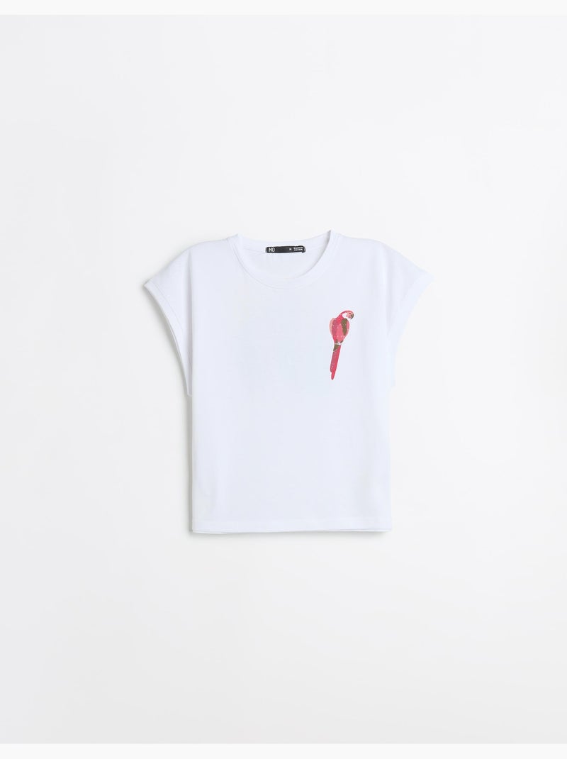 Maglietta stampata, MO Fashion Bianco - Kiabi