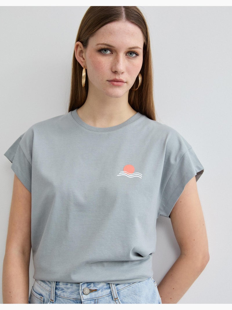 Maglietta stampata, MO Fashion Grigio - Kiabi