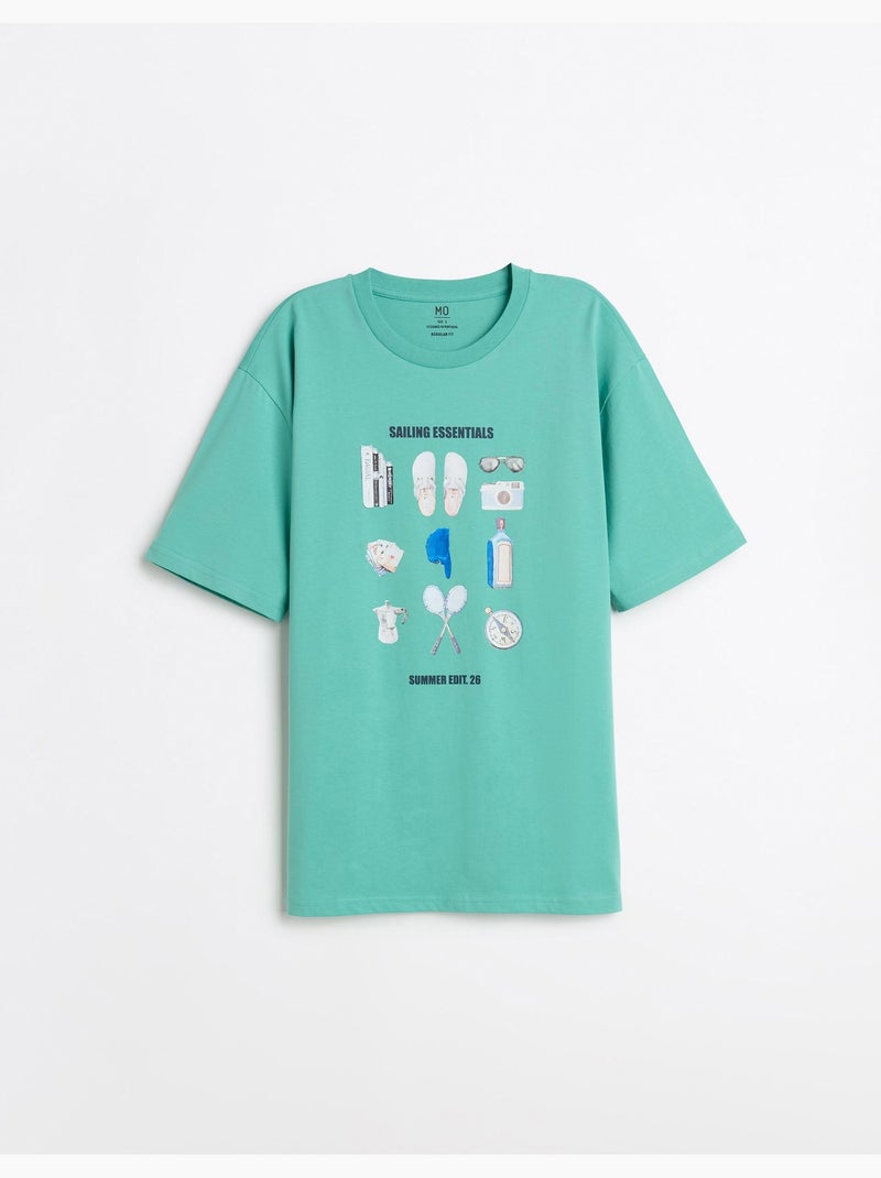 Maglietta stampata, MO Fashion Verde - Kiabi