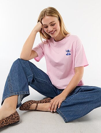 Maglietta stampata 'Stitch'