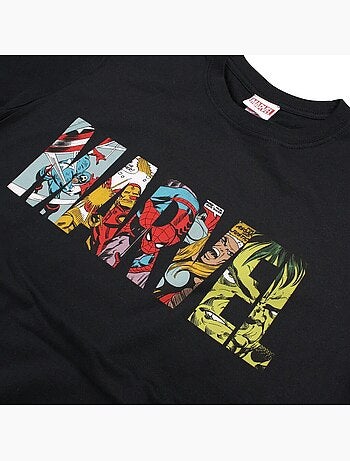 Maglietta striscia a fumetti logo uomo - marvel