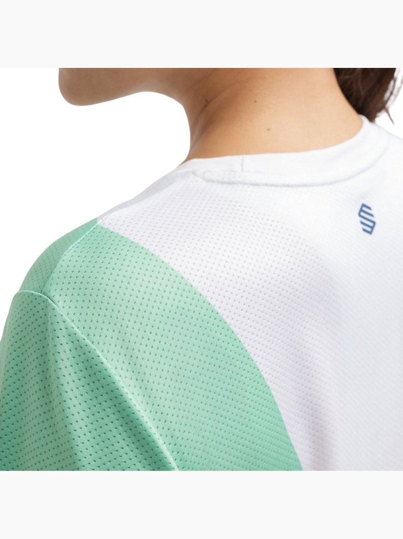 Maglietta tecnica a maniche corte da padel donna padel donna pesaro erit Multicolore - Kiabi