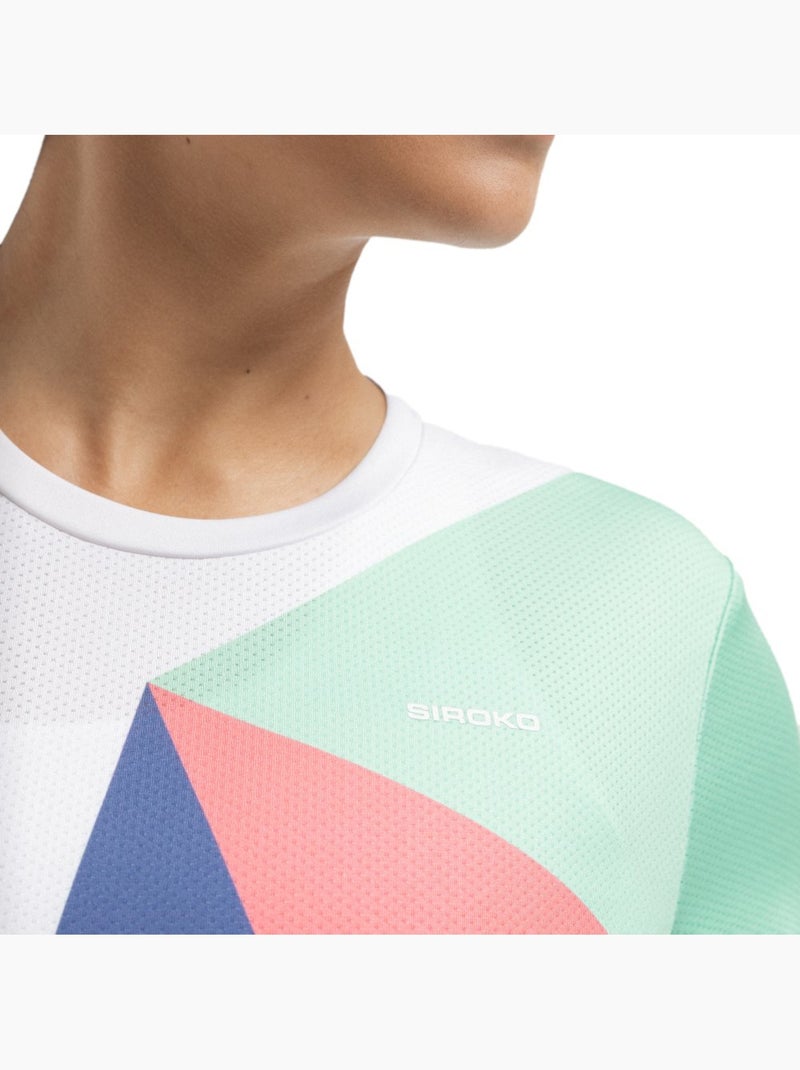 Maglietta tecnica a maniche corte da padel donna padel donna pesaro erit Multicolore - Kiabi