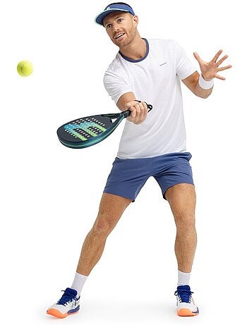 Maglietta tecnica a maniche corte da padel uomo padel uomo round
