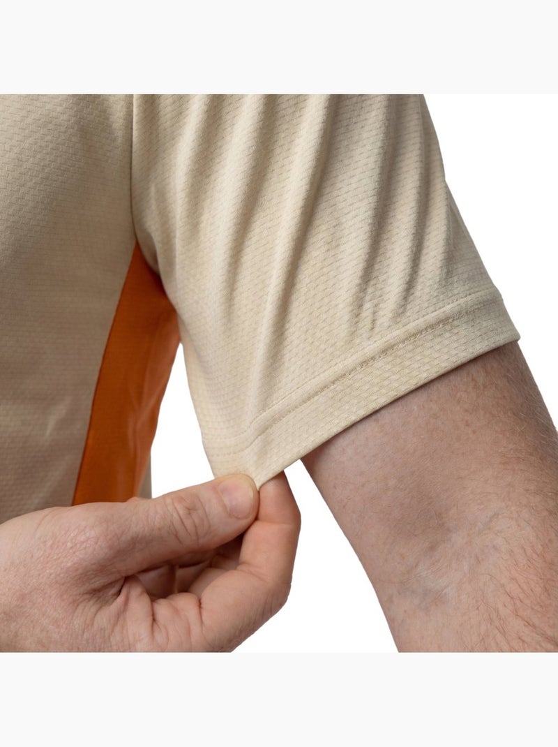 Maglietta tecnica da tennis da uomo a maniche corte tennis uomo lob Beige - Kiabi