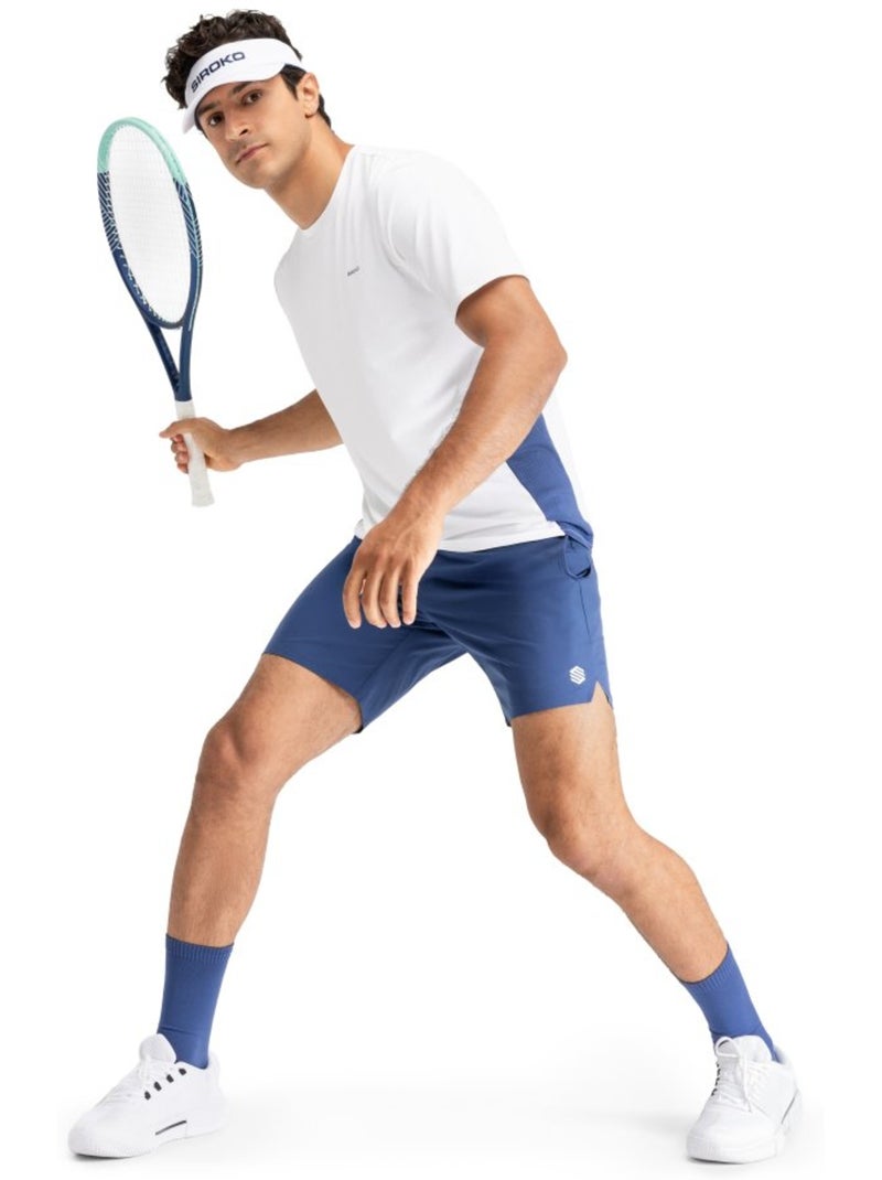 Maglietta tecnica da tennis da uomo a maniche corte tennis uomo lob Bianco - Kiabi