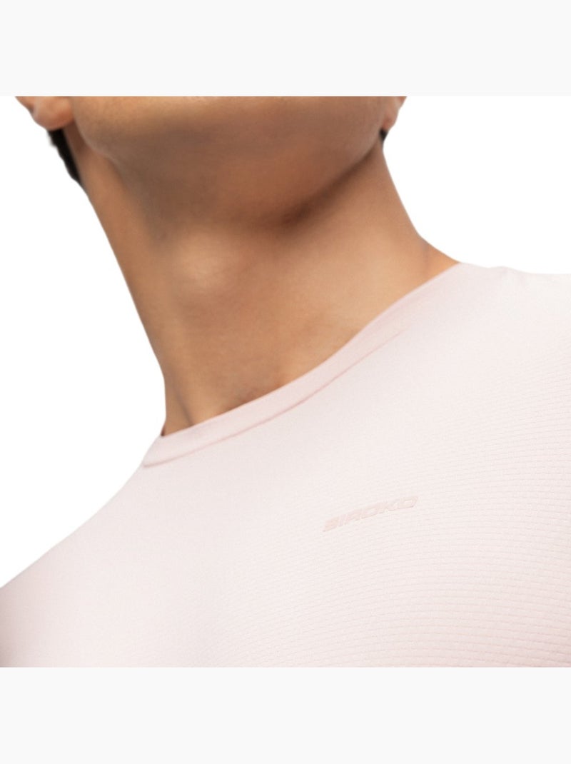 Maglietta tecnica da tennis da uomo a maniche corte tennis uomo lob Rosa - Kiabi