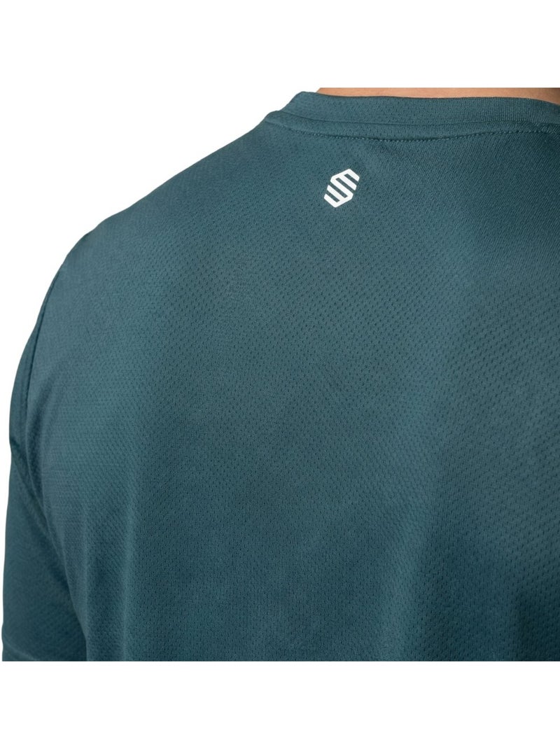Maglietta tecnica da tennis da uomo a maniche corte tennis uomo lob Verde - Kiabi