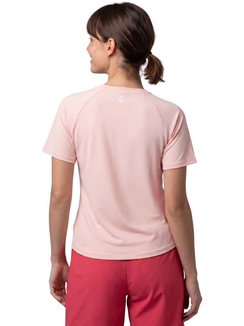 Maglietta tecnica escursionismo donna donna waterton-w Rosa - Kiabi