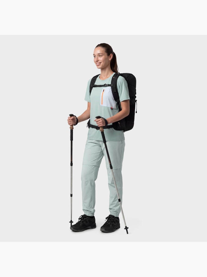 Maglietta tecnica escursionismo donna donna waterton-w Verde - Kiabi
