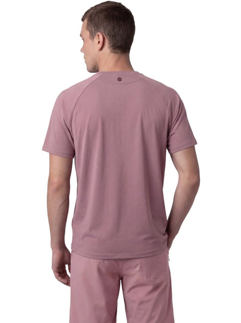 Maglietta tecnica escursionismo uomo uomo waterton Rosa - Kiabi