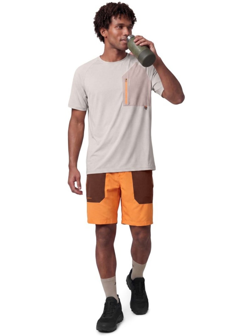Maglietta tecnica escursionismo uomo uomo waterton sand Beige - Kiabi