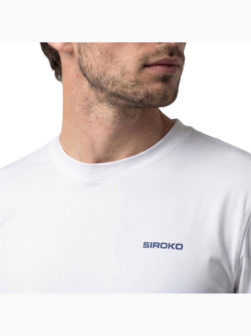 Maglietta tecnica tennis maniche lunghe uomo tennis uomo roma Bianco - Kiabi