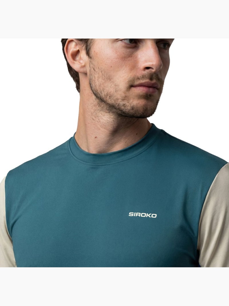 Maglietta tecnica tennis maniche lunghe uomo tennis uomo roma Verde - Kiabi
