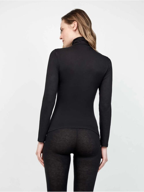 Maglietta termica leggera a collo alto e manica lunga - Kiabi Maglietta termica leggera a collo alto e manica lunga - Kiabi