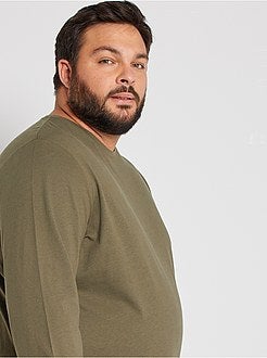 Maglietta tinta unita puro cotone - Kiabi